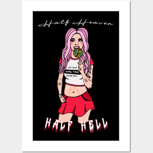 Half Heaven Half Hell Posters and Art